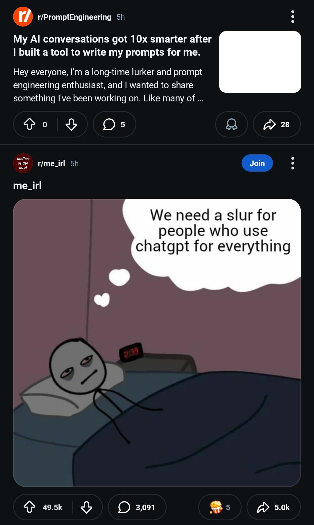 Self Aware Feed Or Coincidence