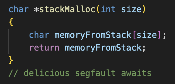 Someone Said To Use The Stack Because Its Faster