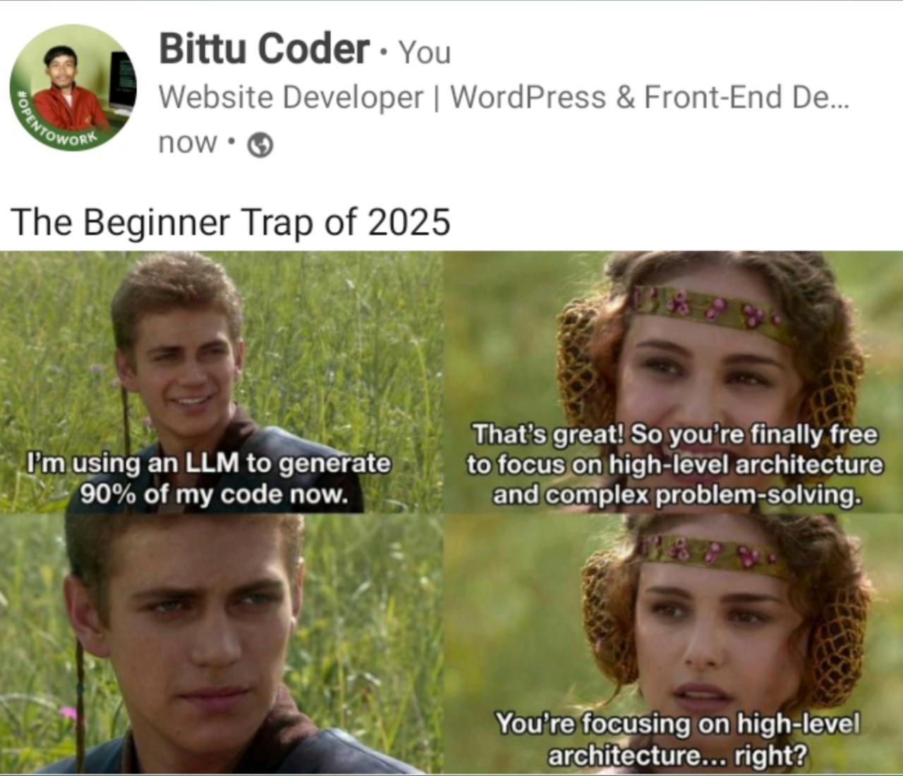The Beginner Vibe Coder Mindset