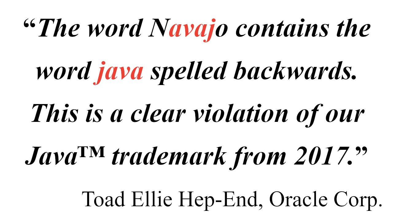 Oracle Sues Navajo Nation