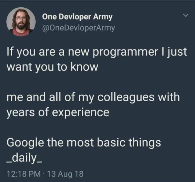 Professional Googler With Coding Skills