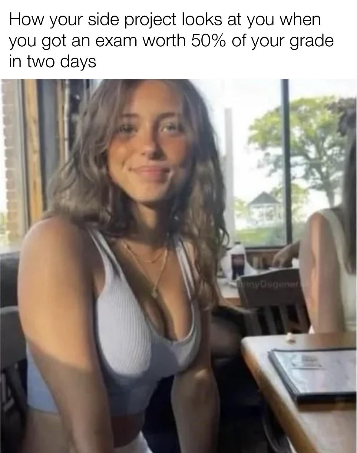 The Urge To Work On Projects Increases A Lot When Exams Come