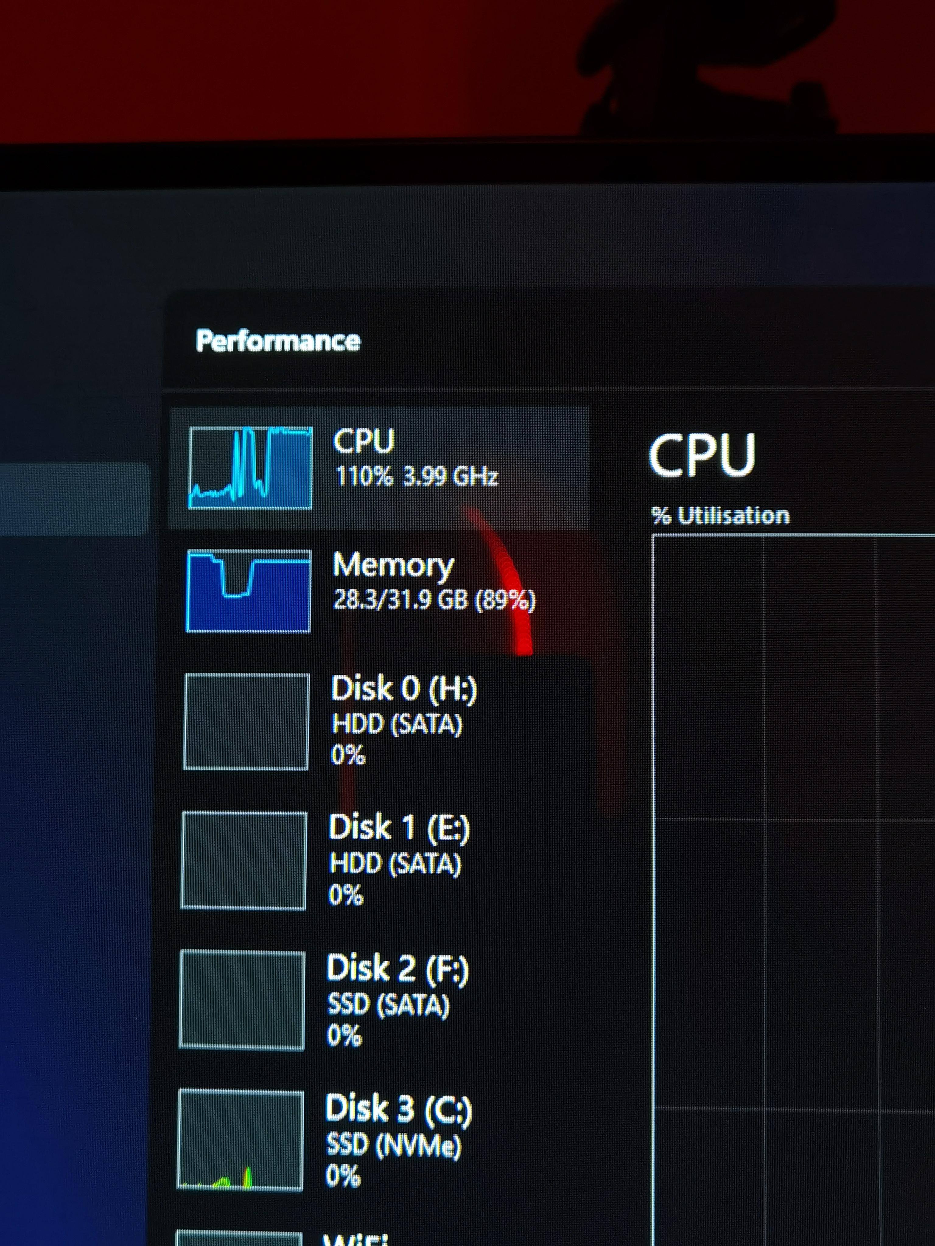 My Cpu Is Scared I Might Replace It So It Has Started Putting In 110% Effort