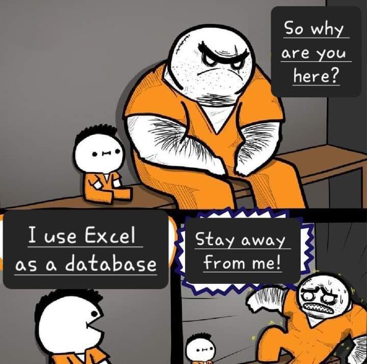 Excel As A Database? Straight To Jail