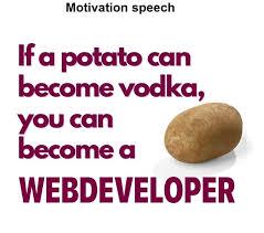 If A Potato Can Become Vodka, You Can Become A Web Developer