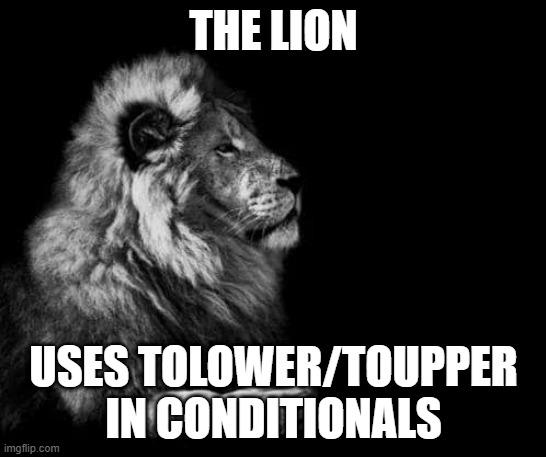 To Lower And To Upper Aren't As Innocent As They Seem Just Saying