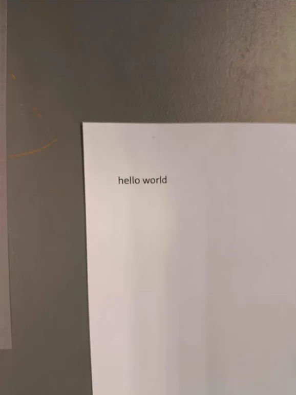 Print Hello World