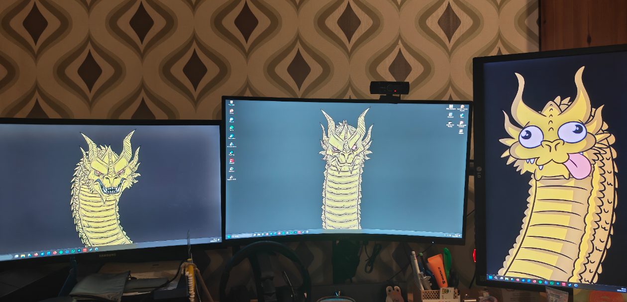 Saw This Major Monitor Post And Thought My Setup Deserves An Extra Spot