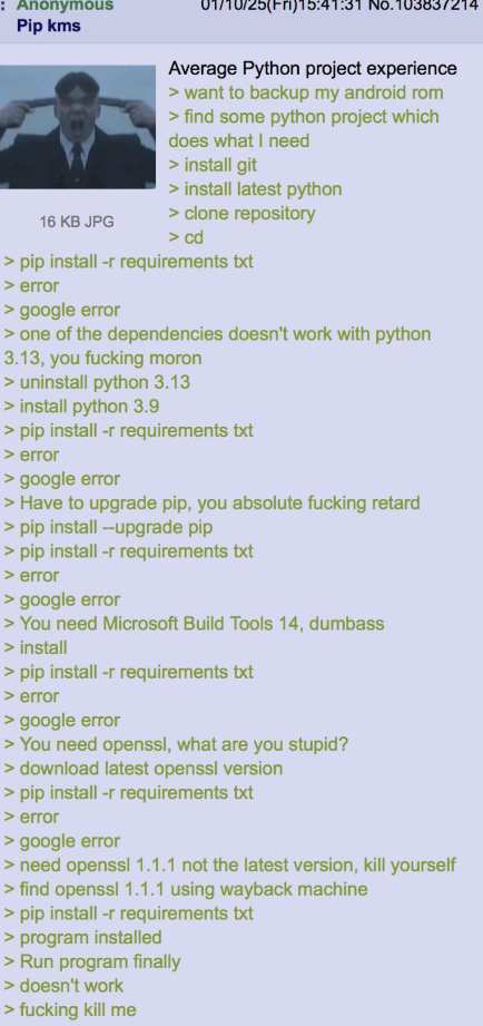 I Fucking Hate Python