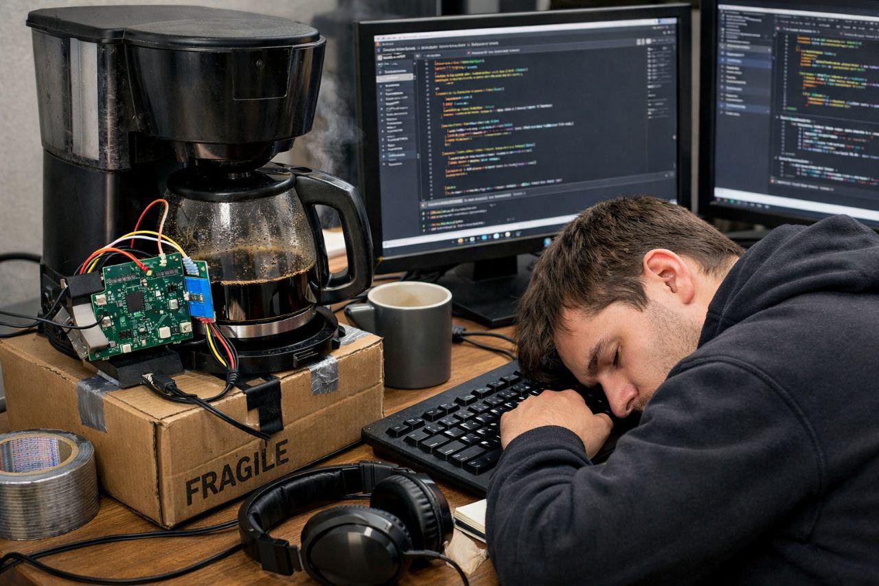 When You Spend 6 Hours Automating Coffee Instead Of Sleeping