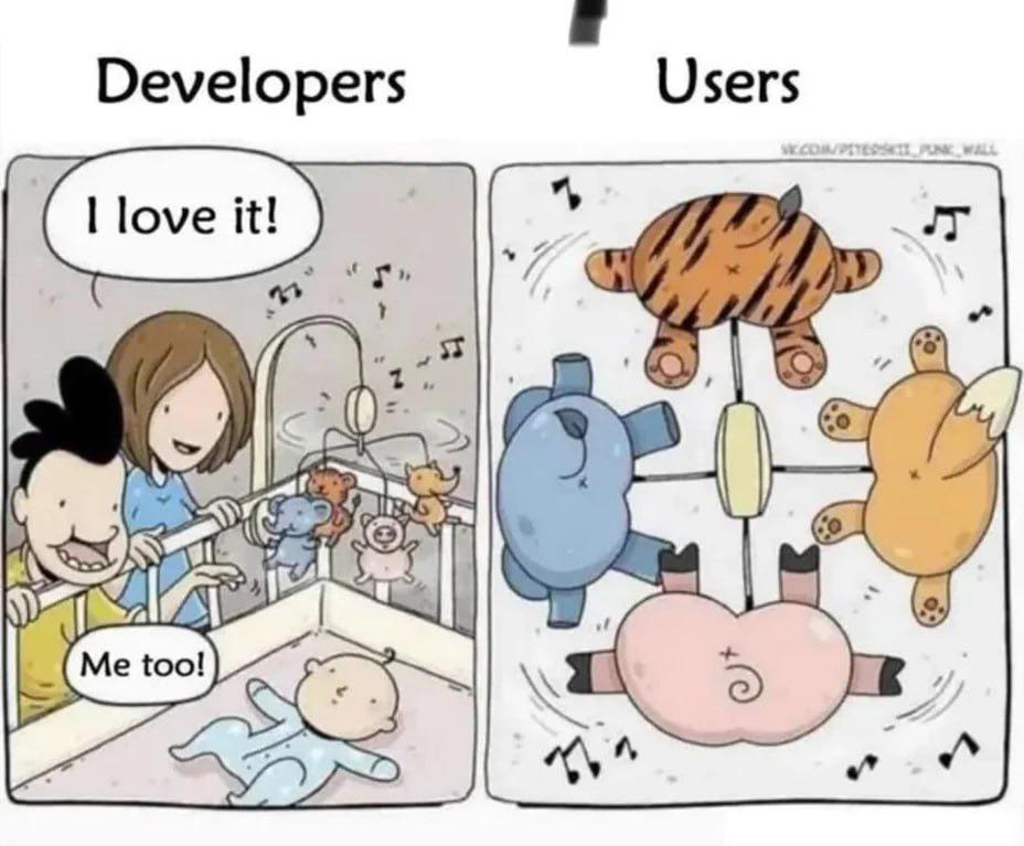 Developers Vs Users