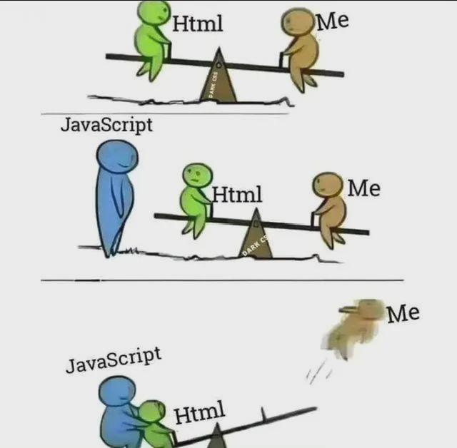 HTML Is Your Calm Friend, JavaScript Is Your Crazy Cousin
