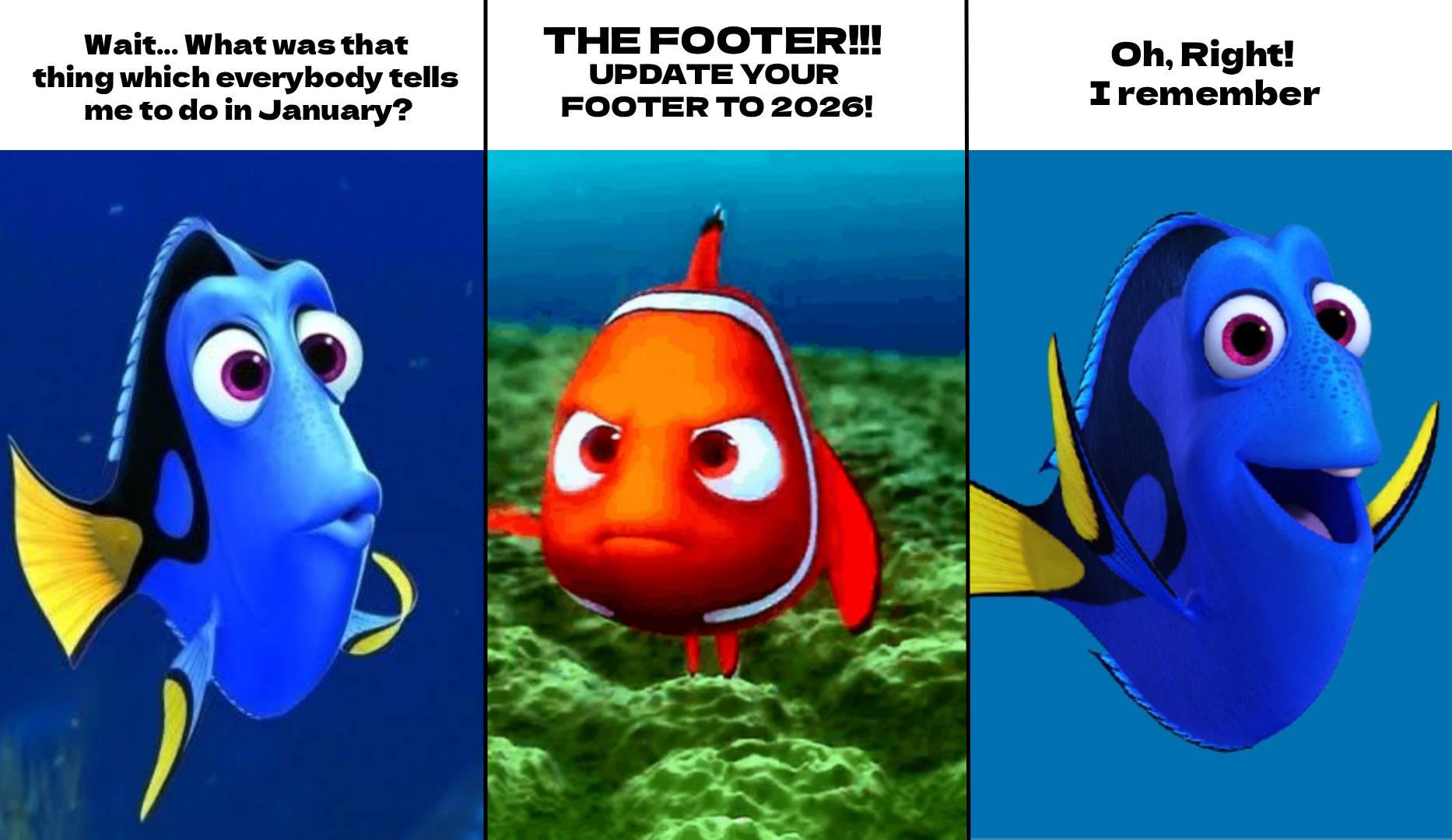 Update Your Footer To 2026