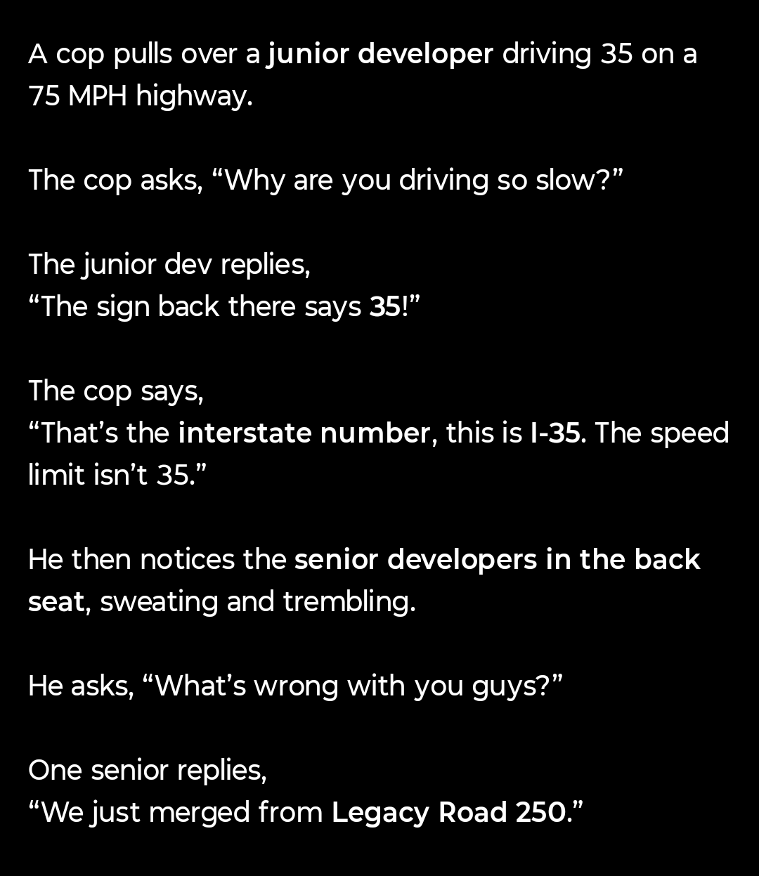 Following Requirements Without Understanding Shit Is Dangerous