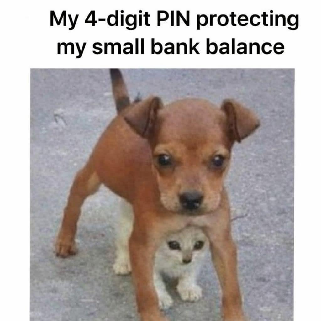 When Your Pin Is Stronger Than Your Bank Balance 😂