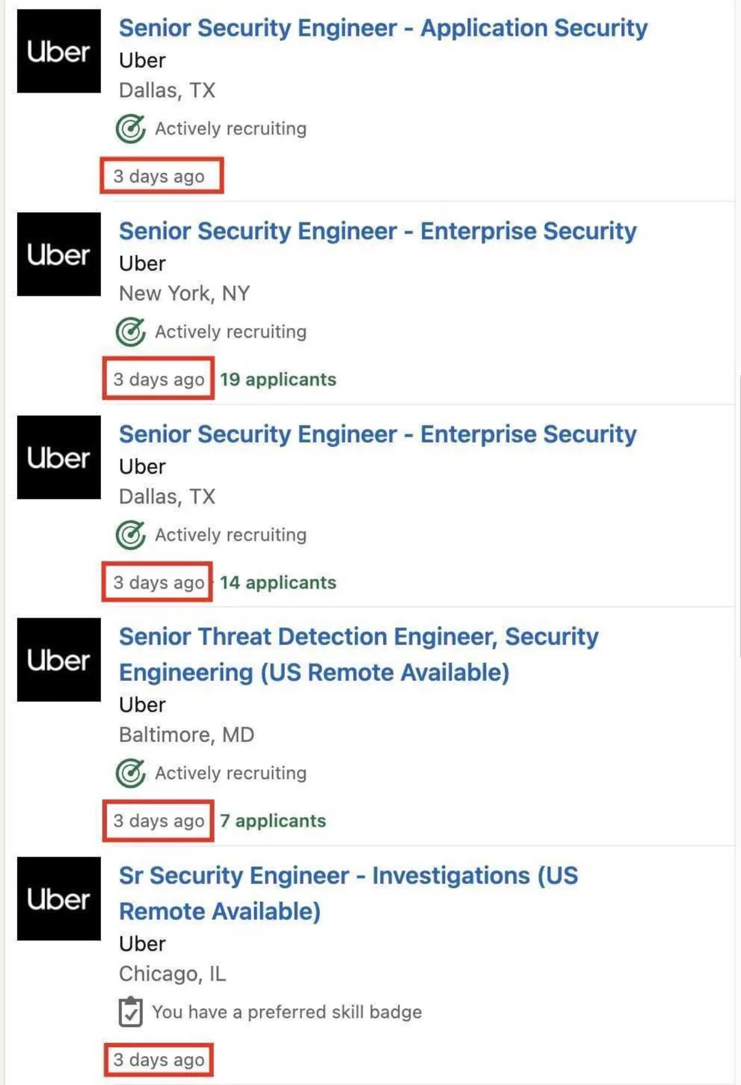 Uber Hiring Security Engineers
