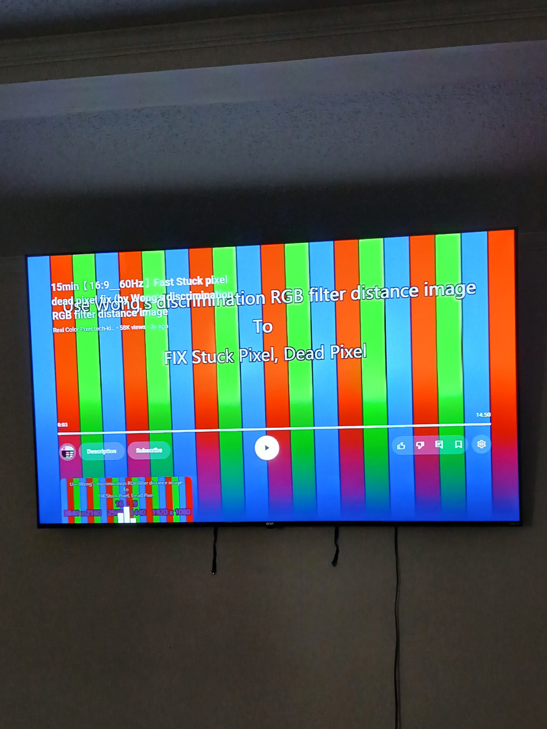 Fixed 2 Stuck Green Pixels On The New 75 Inch Today, Wife Thinks I'm A Wizard Now