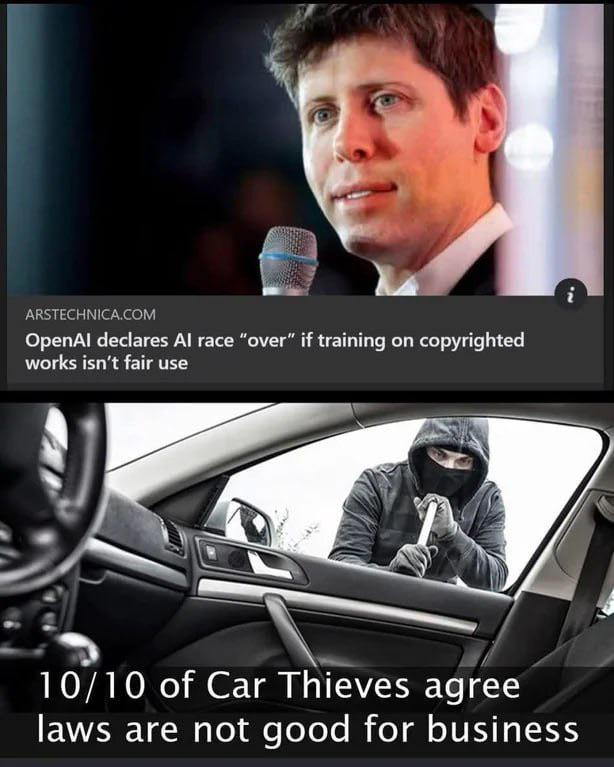 OpenAI: 'If We Can't Steal, We Can't Innovate'