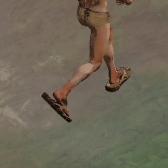 Messed Up The Bone Attachment On Sandals And Accidentally Created Realistic Flip-Flop Effect 😄