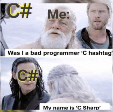 No It's Not C Hashtag Lol