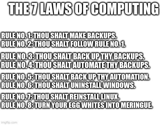 The Seven Laws Of Computing