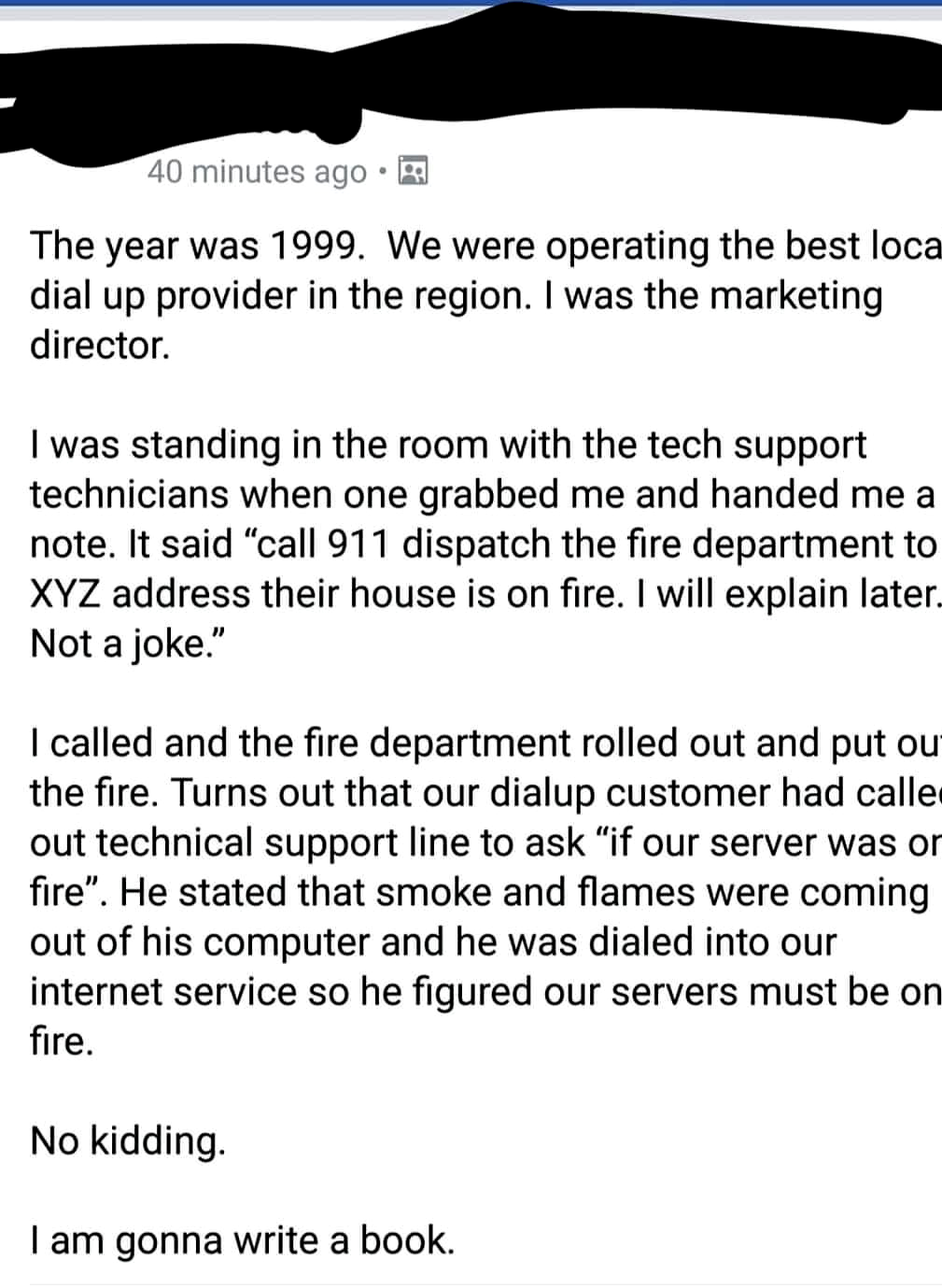 When Your Customer's House Is On Fire But They Call Tech Support First