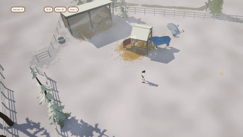 I Was Building A Clock Winding Setup For My Horse Ranch Sim And That Is How I Discovered The Fake Sky Horse Still Had Shadows 💀