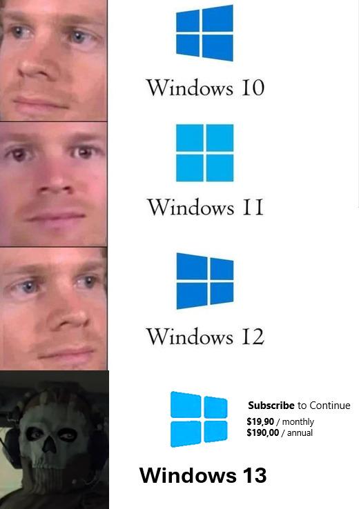 Don't Know About Windows 12… But Windows 13 Will Have A Battle Pass