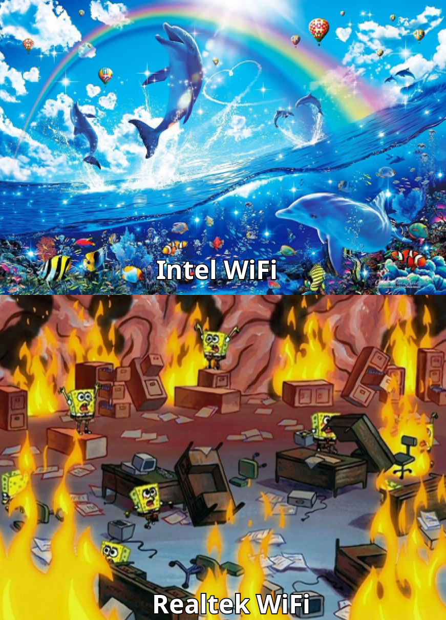 Never Had A Realtek Card Just Work, And Every Board Manufacturer Seems To Include Them In Their Wifi Boards