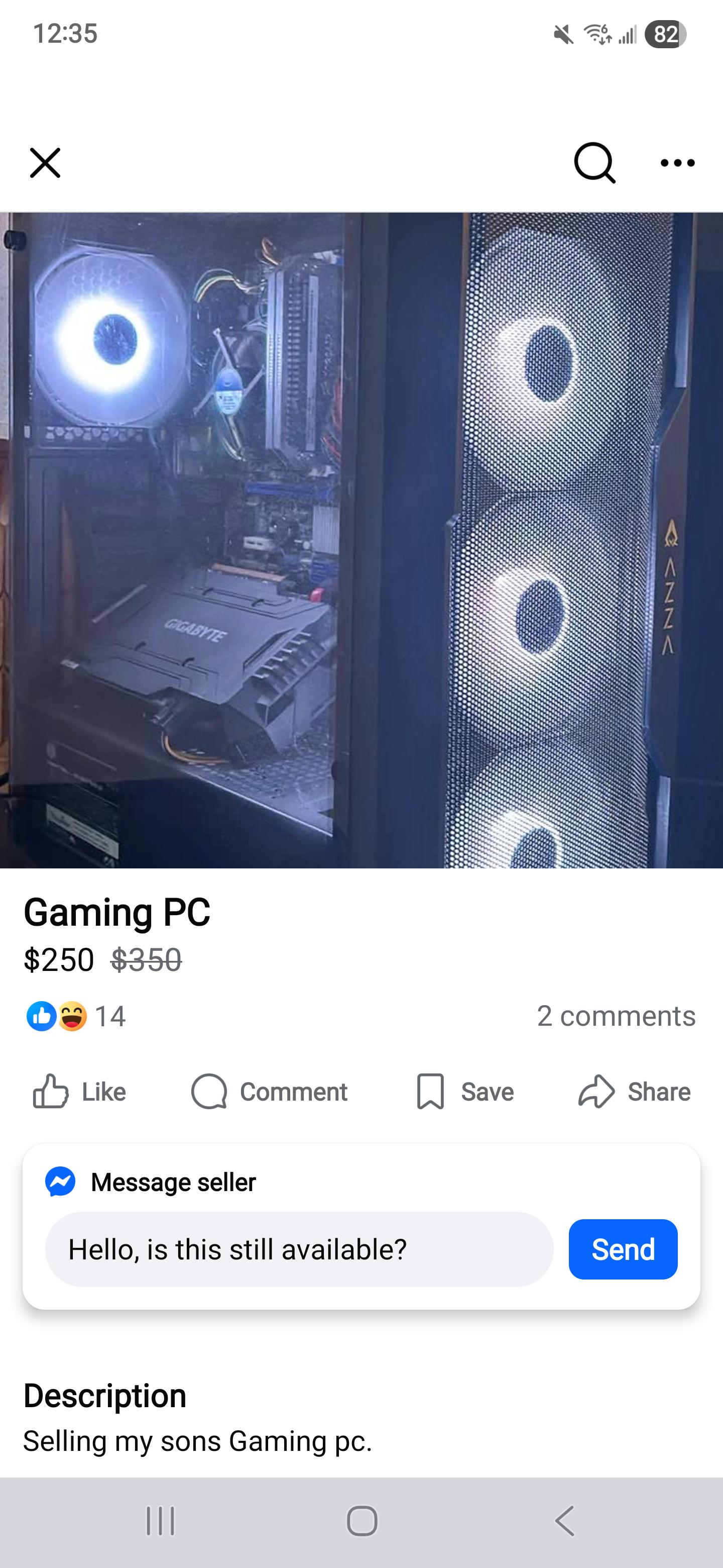 This Mom Selling Her Son's Gaming PC...