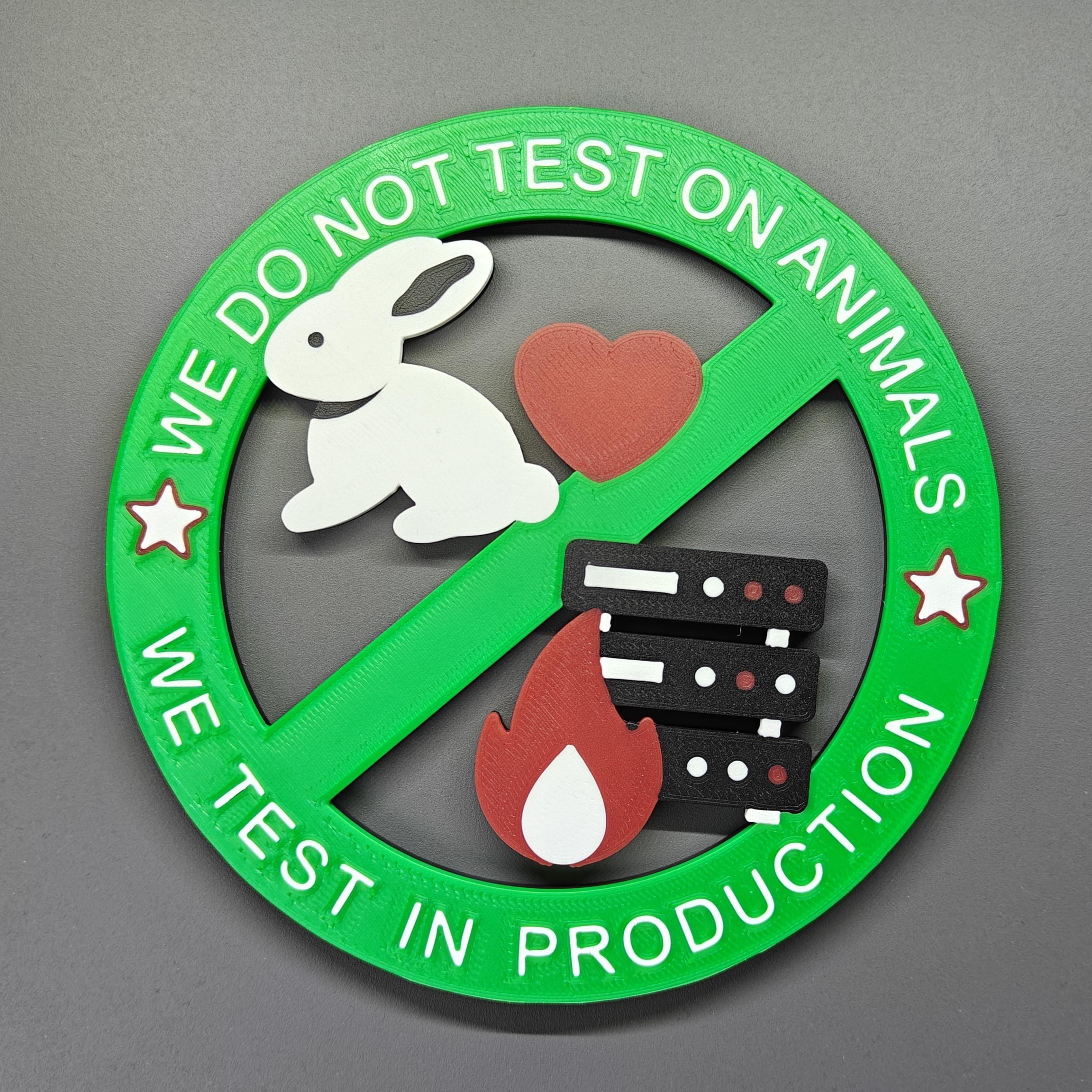 We Do Not Test On Animals We Test In Production
