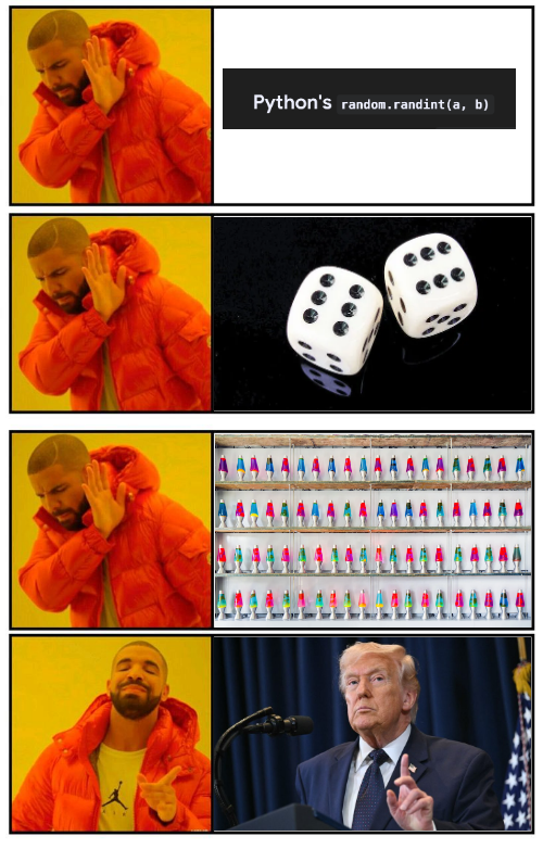 This Man Is Best Random Machine