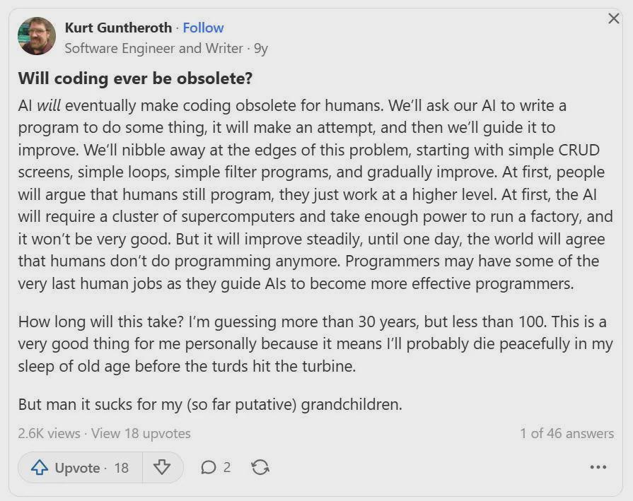 Predicted It 9 Years Ago