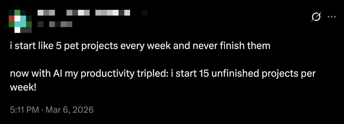 Legend Has It There Once Was A Man Who Finished His Pet Project