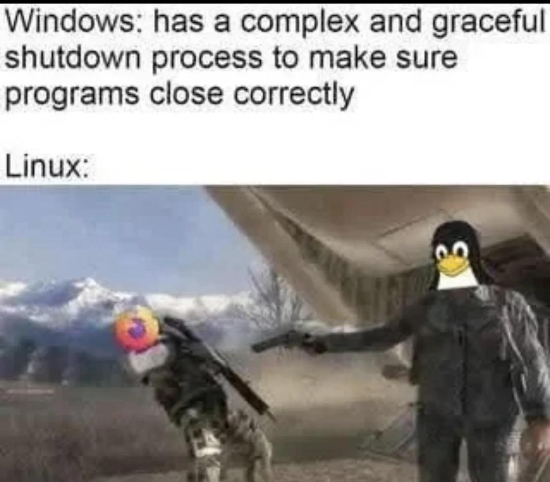 Windows Vs Linux: Shutdown Edition