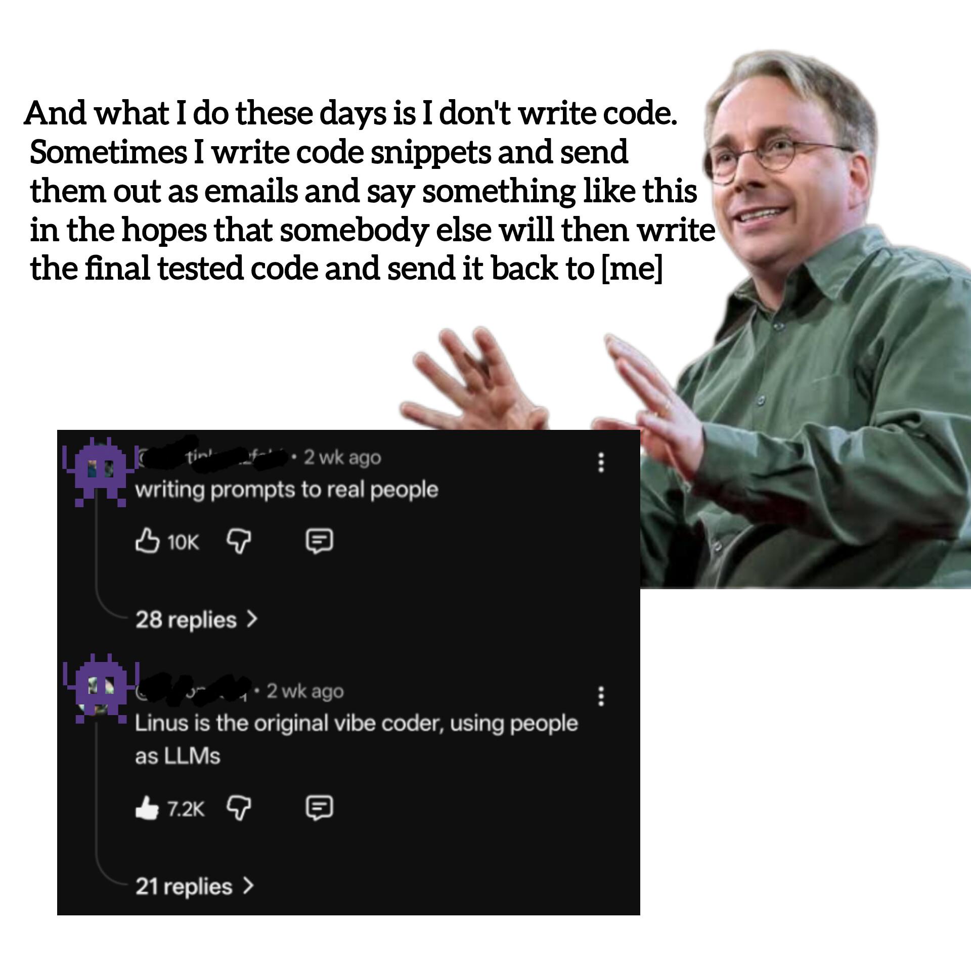 Linus Invented Vibe Coding Before Vibecoding Was A Concept