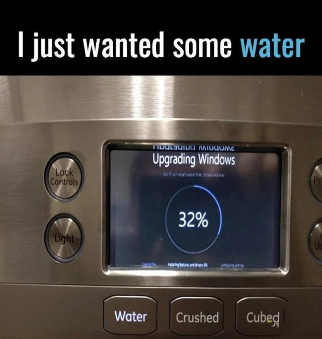 Just Hope 'Back Up Your Water' Is Not Next....