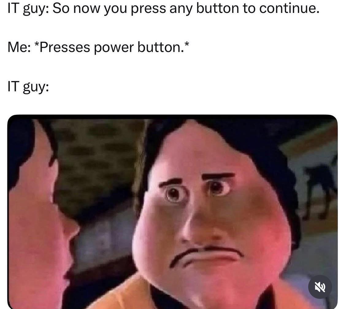 I Think He Meant On The Keyboard