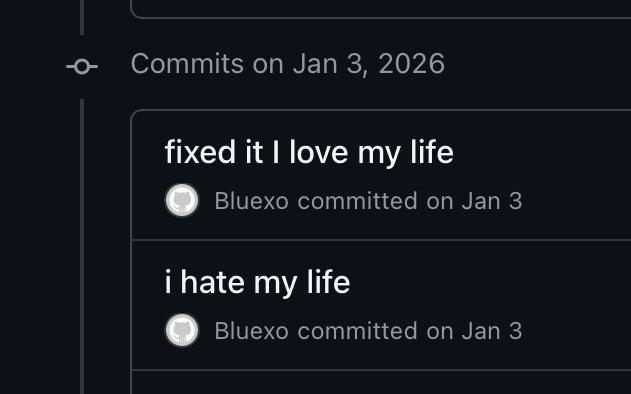 Found This In My Commit History Today