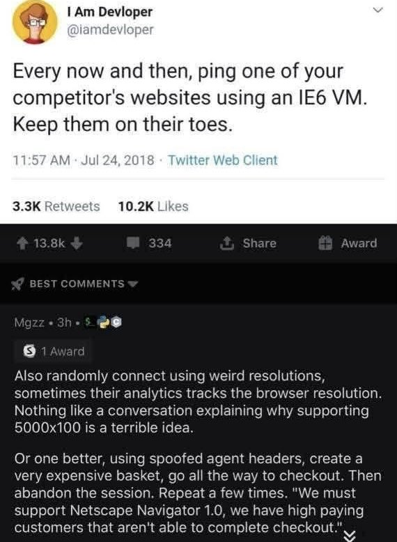 Keep Competitors On Toes