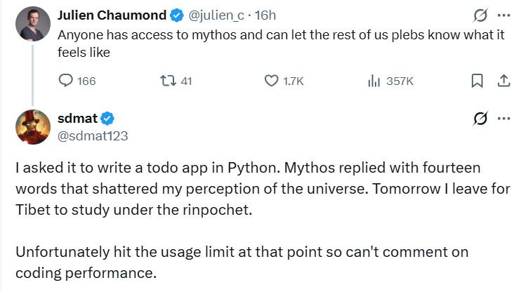 Mythical Response From Mythos