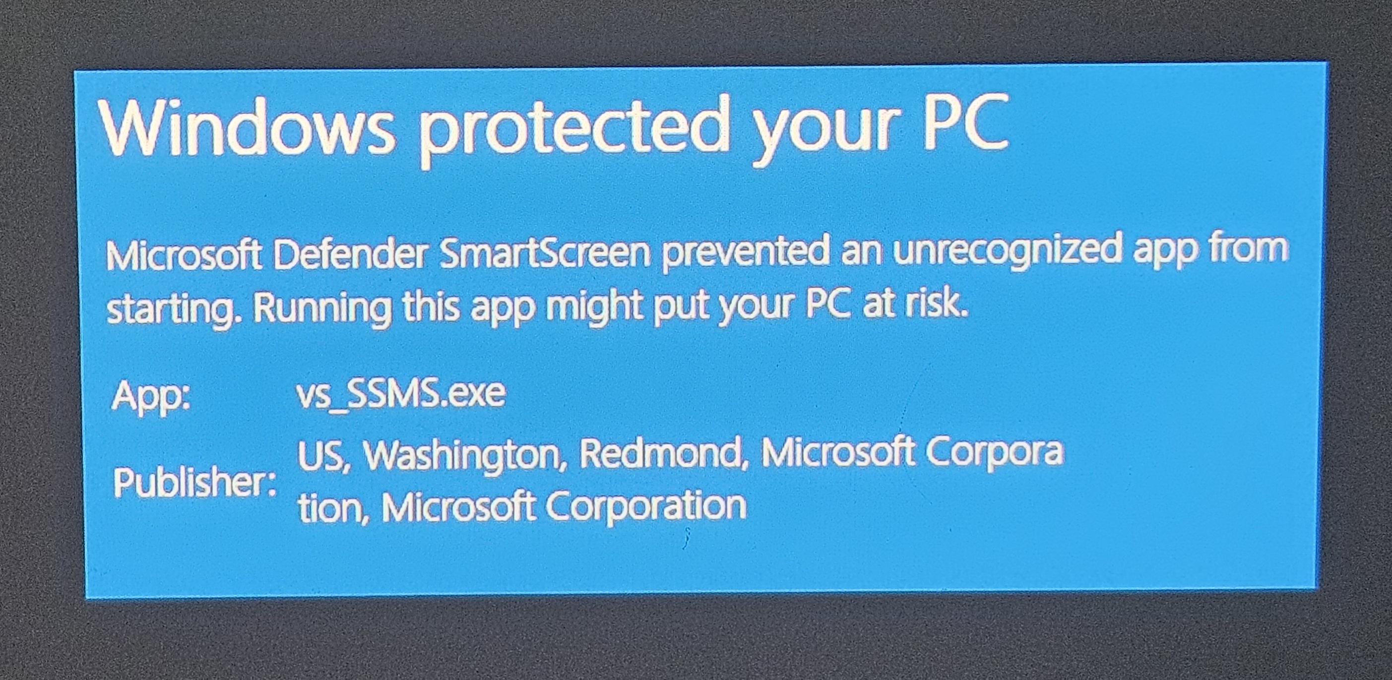 Microsoft Protecting Me From Itself