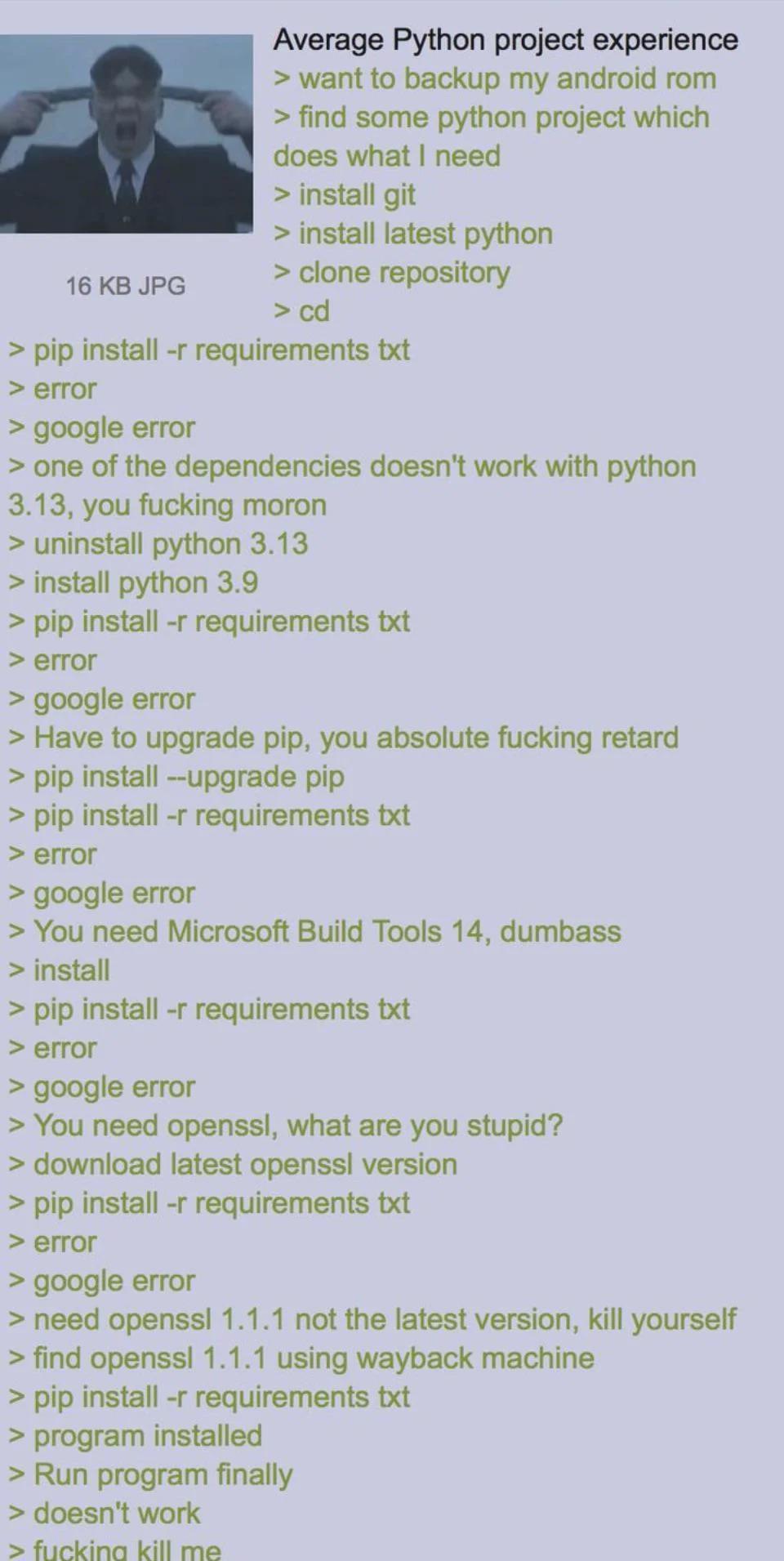 Python Hate Train