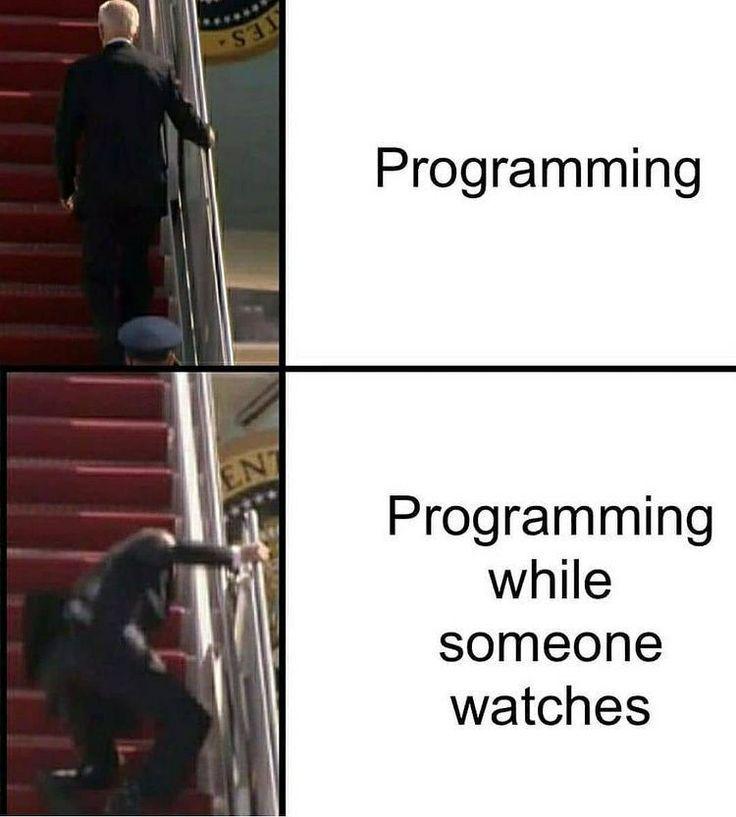 Why Do I Suddenly Forget How To Type When Someone Asks To See My Code?
