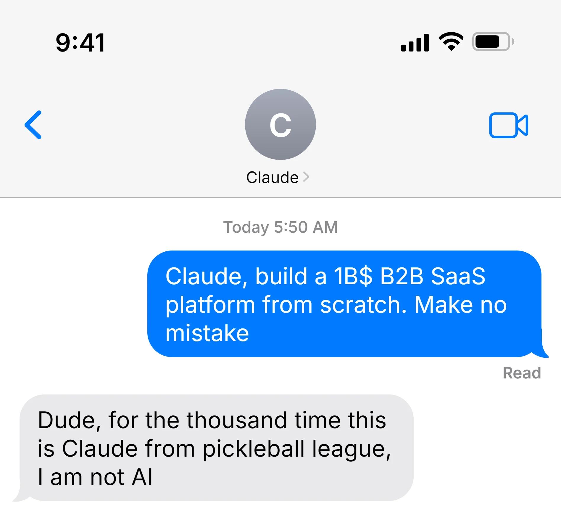 Wrong Claude