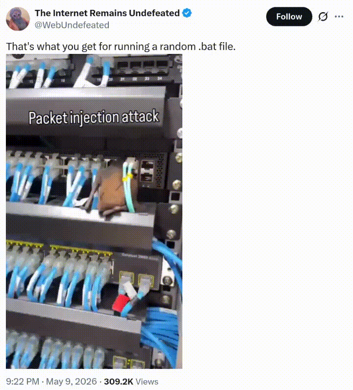 Found A Real Bat File In The Server Rack