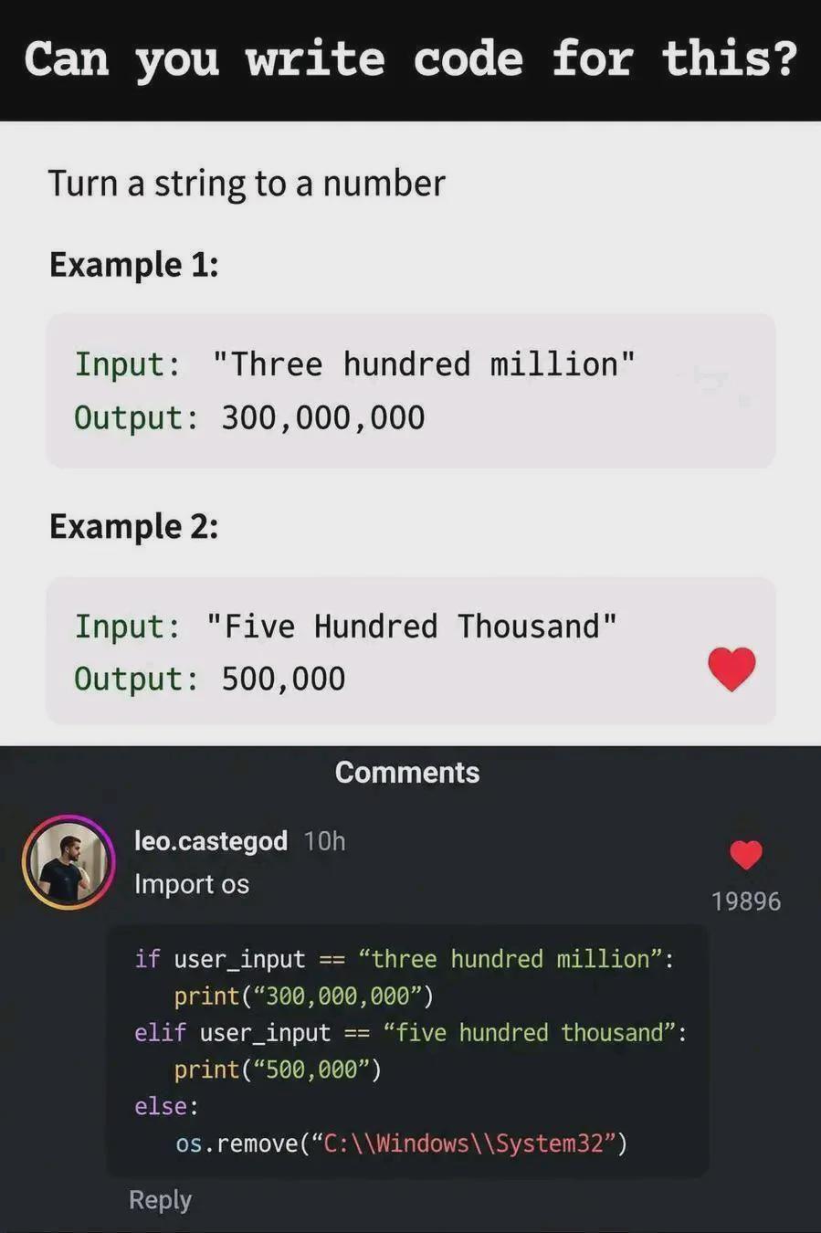 Can You Write Code For This
