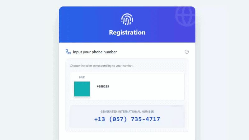 Color Pick Your Phone Number