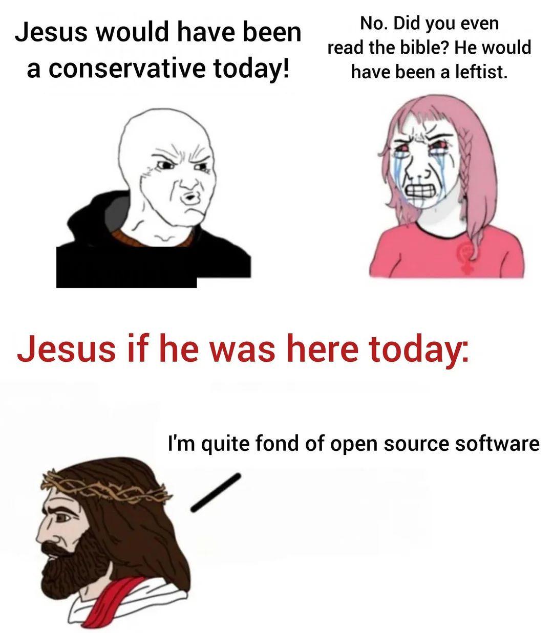 Jesus Loves Open Source