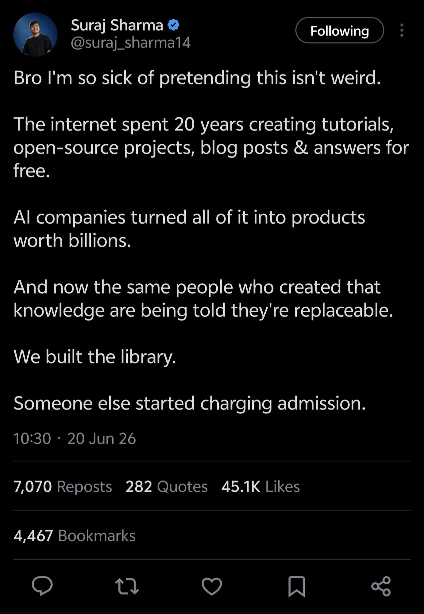 We Built The Library, Someone Else Started Charging Admission